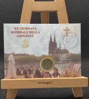 Vatikan Gedenkmünze 2 Euro 2005 IPZS - Italien Numisbrief XX. Weltjugendtag stgl., bfr.
