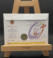 Vatikan Gedenkmünze 2 Euro 2005 IPZS - Italien Numisbrief XX. Weltjugendtag stgl., bfr.