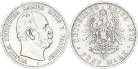 Preußen Wilhelm I. 5 Mark 1874 A Silber ss+ Jäger 97