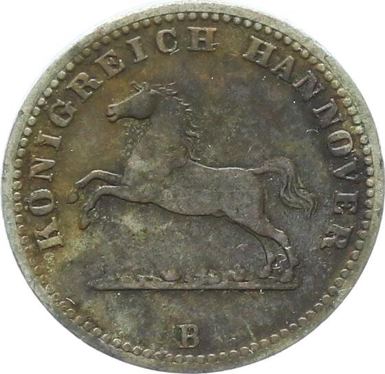 Hannover Königreich Georg V. 1 Silbergroschen 1859 B (Hannover) Silber ss