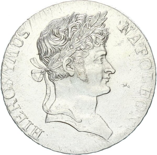Westfalen Königreich Hieronymus Napoleon Konventionstaler 1811 C Segen des Mansfelder Bergbaues Silber vz+