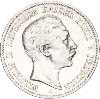Preußen Wilhelm II. 2 Mark 1898 A Silber ss...
