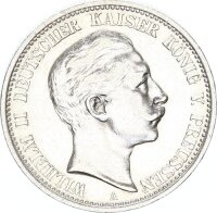Preußen Wilhelm II. 2 Mark 1907 A Silber ss...