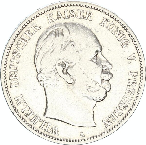Preußen Wilhelm I. 5 Mark 1876 A Silber ss/ss+ Jäger 97