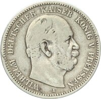 Preußen Wilhelm I. 2 Mark 1876 A Silber s-ss...