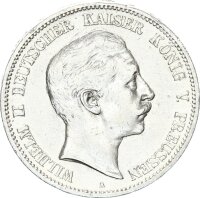 Preußen Wilhelm II. 5 Mark 1907 A Silber ss...