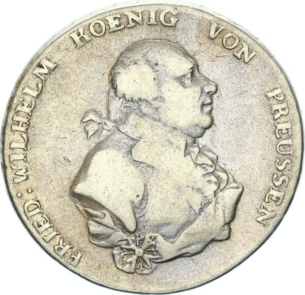 Brandenburg-Preußen Friedrich Wilhelm II. Taler 1797 B (Breslau) Silber s