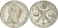 Römisch Deutsches Reich Habsburgische Erblande-Österreich Franz II. Kronentaler 1796 M (Mailand) Silber ss