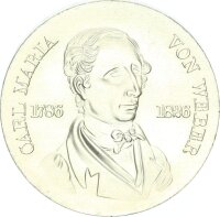 DDR Gedenkmünze 10 Mark 1976 A Carl Maria von Weber...