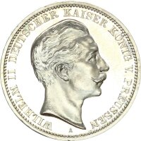 Preußen Wilhelm II. 3 Mark 1910 A Silber PP...