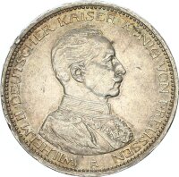 Preußen Wilhelm II. 5 Mark 1913 A in Uniform Silber...