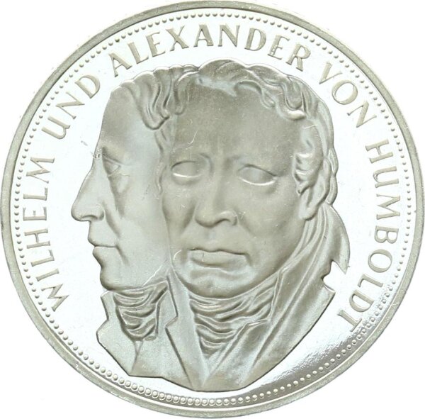 BRD Gedenkmünze 5 DM 1967 F Wilhelm von Humboldt Silber PP Jäger 395