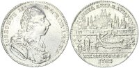 Regensburg Stadt 1/2 Konventionstaler 1782 GCB Silber ss