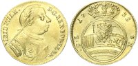 Brandenburg-Preußen Friedrich Wilhelm I. der Soldatenkönig Dukat 1732 EGN (Berlin) mit alten Beschreibungszettel Gold vz/vz+