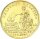 Frankfurt Stadt Doppeldukat 1742 mit alten Beschreibungszettel Gold vz