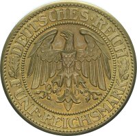 Weimarer Republik 5 Reichsmark 1932 A Eichbaum, Probe pfr., stgl. zu Jäger 331