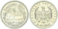 Weimarer Republik 1 Reichsmark 1939 A stark magnetisch, mit Randschrift pfr., stgl. zu Jäger 354