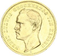 Hessen Ernst Ludwig 10 Mark 1893 A Gold ss+/vz