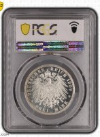 Anhalt Friedrich II. 3 Mark 1909 A PCGS PR65DCAM Silber...