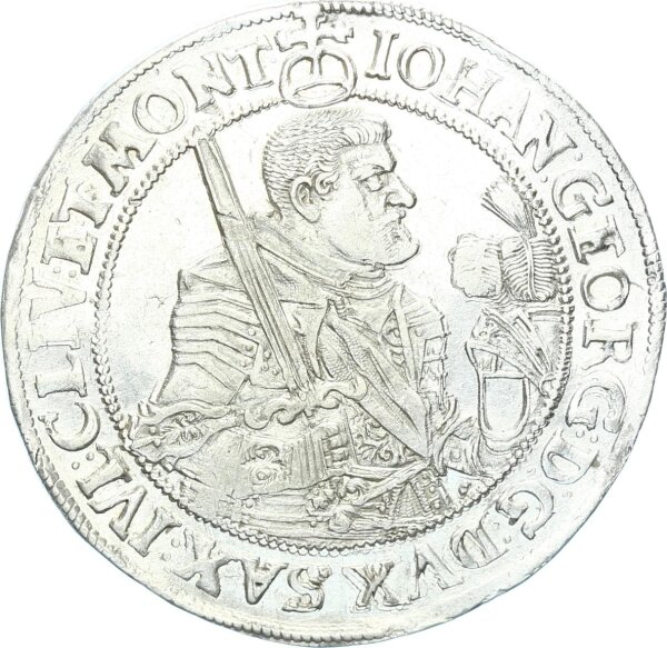 Sachsen-Albertinische-Linie Johann Georg I. 1/2 Taler 1629 HI (Dresden) Silber vz