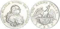 Brandenburg-Preußen Friedrich Wilhelm II. Reichstaler 1786 A (Berlin) Silber ss+