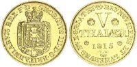 Braunschweig-Calenberg-Hannover Georg III. 5 Taler 1815 TW Gold ss