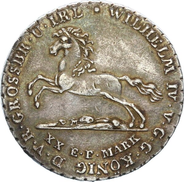 Braunschweig-Calenberg-Hannover Wilhelm IV. 16 Gute Groschen 1831 A Silber vz