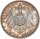 Sachsen-Meiningen Georg II. 2 Mark 1902 D langer Bart Silber f. vz Jäger 151a.