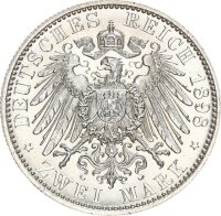 Schwarzburg-Rudolstadt Günther Victor 2 Mark 1898 A...