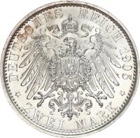 Schwarzburg-Sondershausen Karl Günther 2 Mark 1905 A...