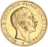 Preußen Wilhelm II. 20 Mark 1908 A Gold vz-stgl.