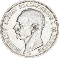 Oldenburg Friedrich August 2 Mark 1901 A Silber ss...