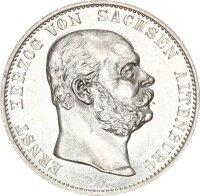 Sachsen-Altenburg Ernst 2 Mark 1901 A Silber f....