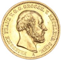Mecklenburg-Schwerin Friedrich Franz II. 20 Mark 1872 A...