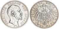 Anhalt Friedrich I. 2 Mark 1896 A Silber ss+ Jäger 20
