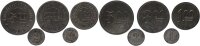 Notmünzen deutscher Städte und Gemeinden Dülmen Wertmarke zu 1 Pfennig - 5 Mark ohne Jahr Kriegsgefangenenlager Eisen & Zink vz