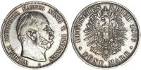 Preußen Wilhelm I. 5 Mark 1876 C Silber ss/ss+ Jäger 97