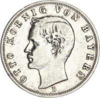 Bayern Otto 2 Mark 1902 D Silber ss Jäger 45