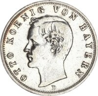 Bayern Otto 2 Mark 1902 D Silber ss Jäger 45