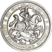 Preußen Wilhelm II. 3 Mark 1915 A Mansfeld Silber...