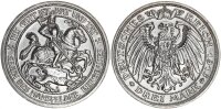 Preußen Wilhelm II. 3 Mark 1915 A Mansfeld Silber vz-stgl. Jäger 115