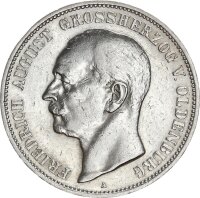 Oldenburg Friedrich August 5 Mark 1900 A Silber ss...