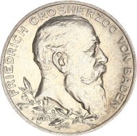 Baden Friedrich I. 2 Mark 1902 G Regierungsjubiläum...