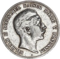 Preußen Wilhelm II. 5 Mark 1903 A Silber ss...