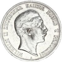 Preußen Wilhelm II. 5 Mark 1892 A Silber ss...
