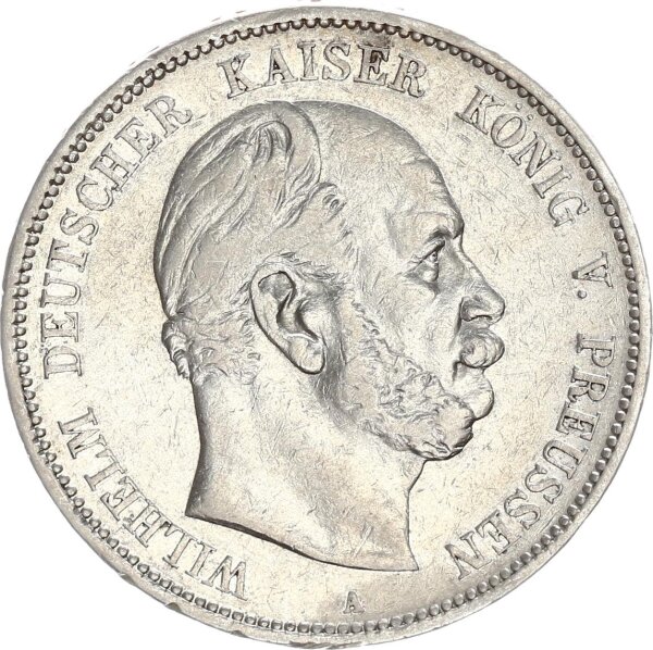 Preußen Wilhelm I. 5 Mark 1876 A Silber ss+ Jäger 97