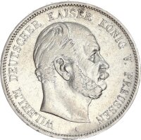Preußen Wilhelm I. 5 Mark 1876 A Silber ss+...