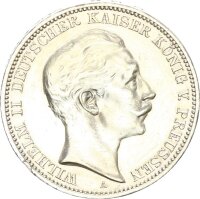 Preußen Wilhelm II. 3 Mark 1910 A Silber vz...