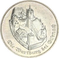 DDR Gedenkmünze 5 Mark 1983 A Wartburg bei Eisenach...