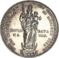 Bayern Maximilian II. Joseph Doppelgulden 1855...